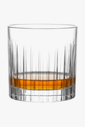Classic old fashioned style engraved whisky glasses