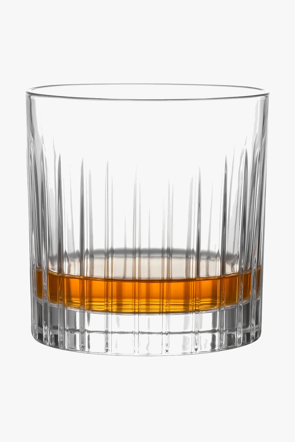 Classic old fashioned style engraved whisky glasses