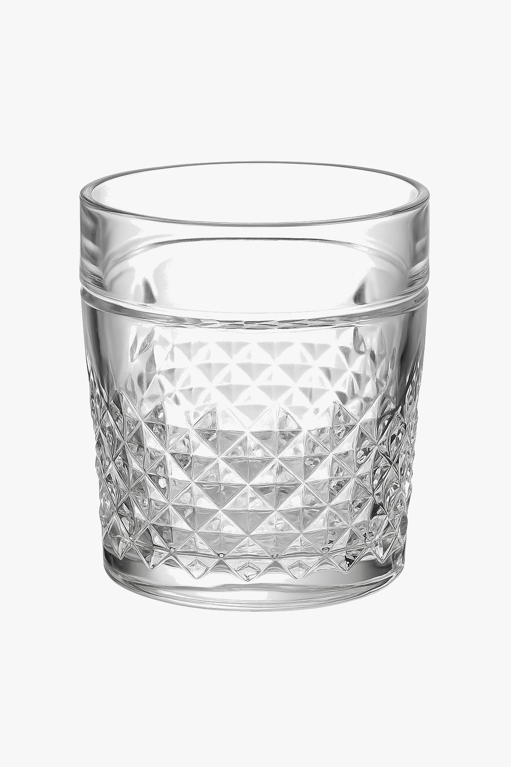 Luxury whisky glass thick vintage relief elegant