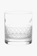 Old fashioned faceted whisky glasses 380ml lot 2