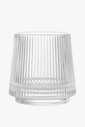 Old fashioned whisky glasses elegant relief pattern