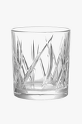 Glasses whisky old fashioned pattern relief style elegant