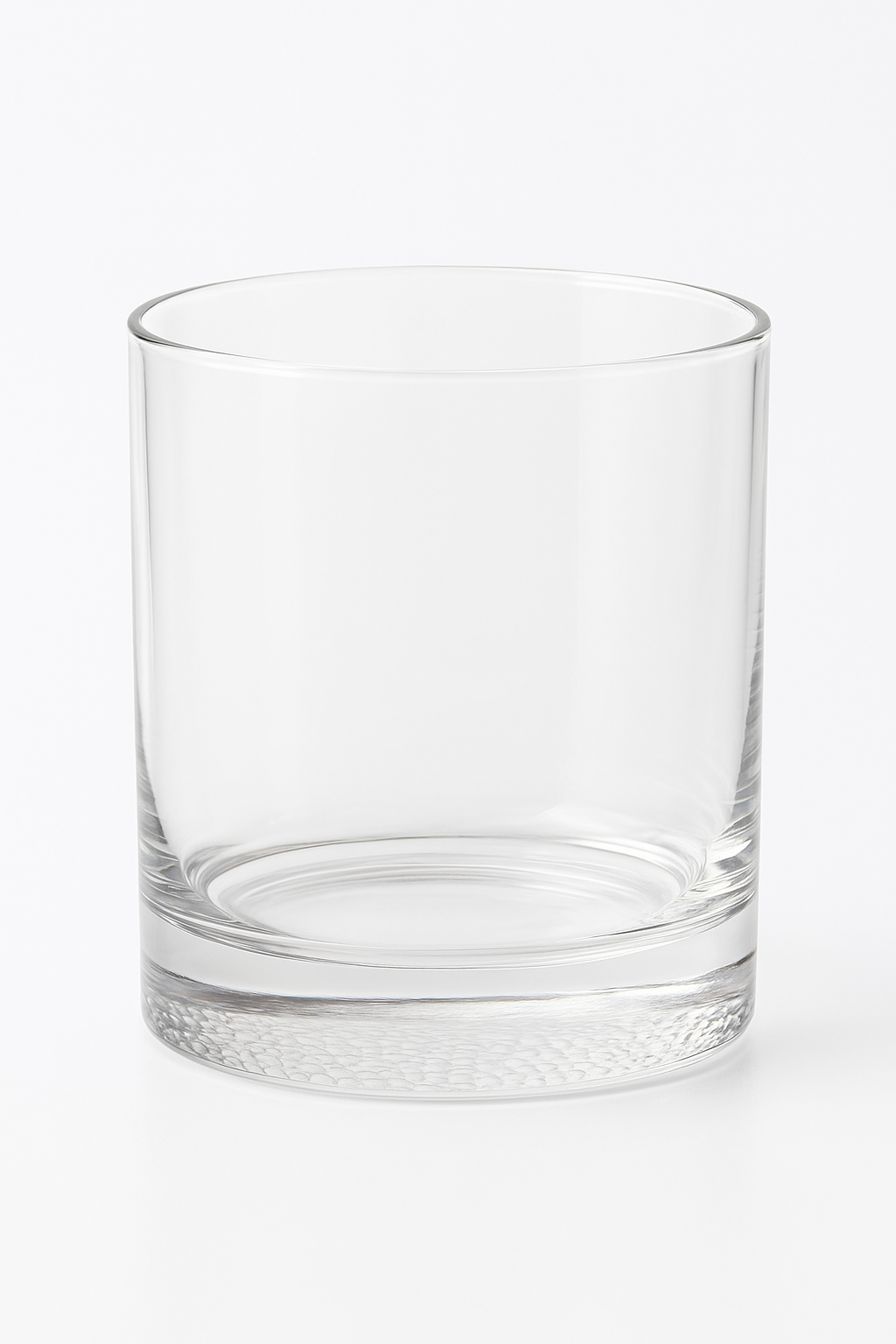 Old Fashioned Whiskey Glass with Diamond Relief Pattern