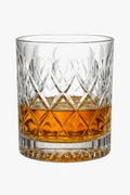 Old fashioned whisky glasses elegant relief resistant