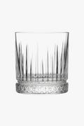 Old fashioned vintage relief whisky glasses
