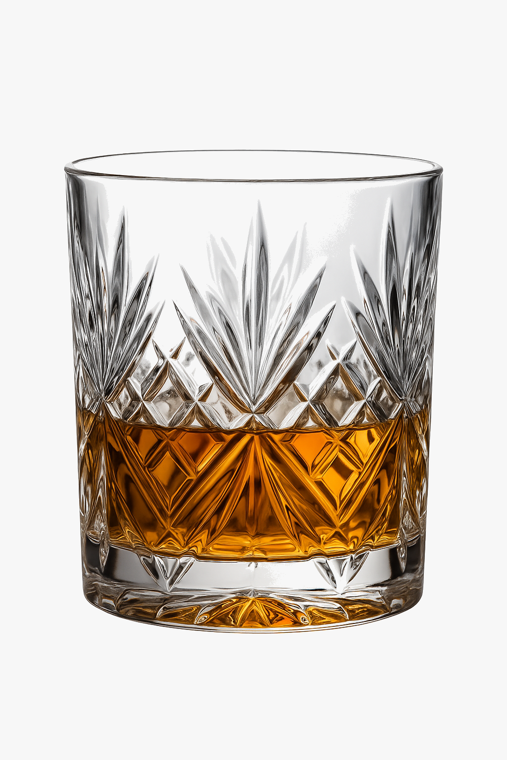 Classic whisky glasses style crystal elegant relief