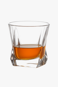 Old fashioned style, resistant textured whisky glasses
