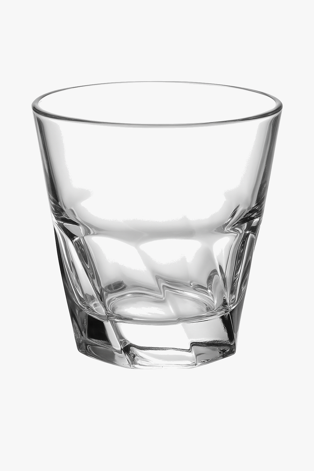 Hardened whisky glass relief style thick glass