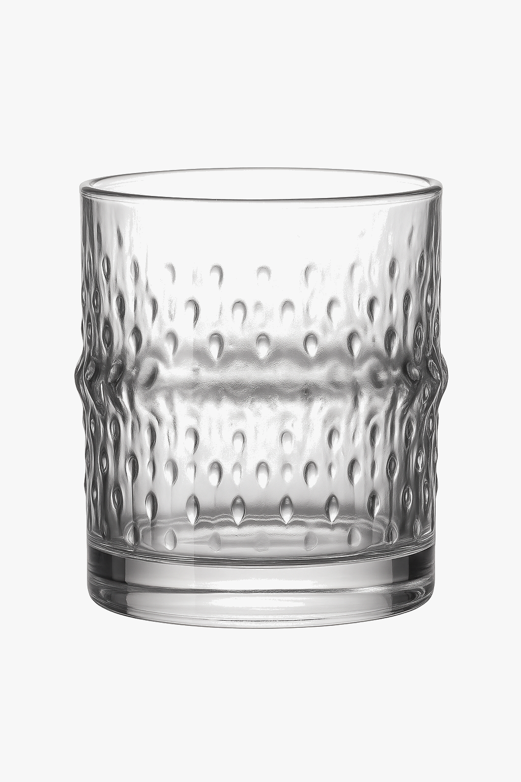Stylish crystal-style relief whisky glasses