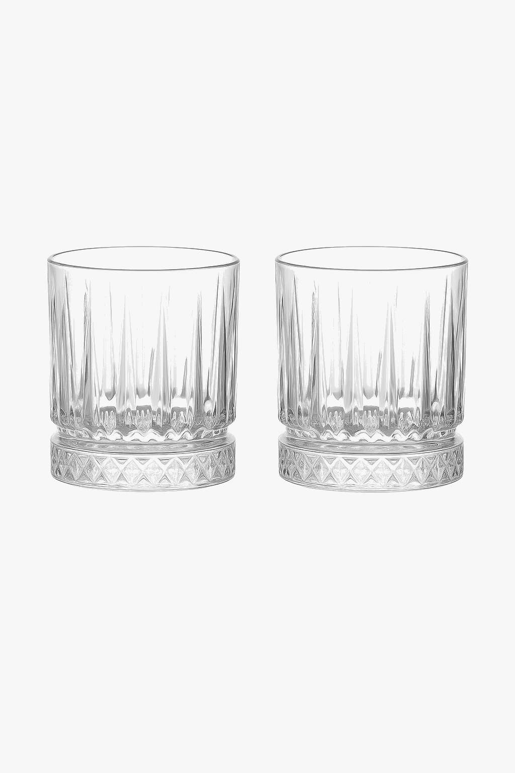 Sculpted Artistic Whiskey Glasses, 3 Sizes