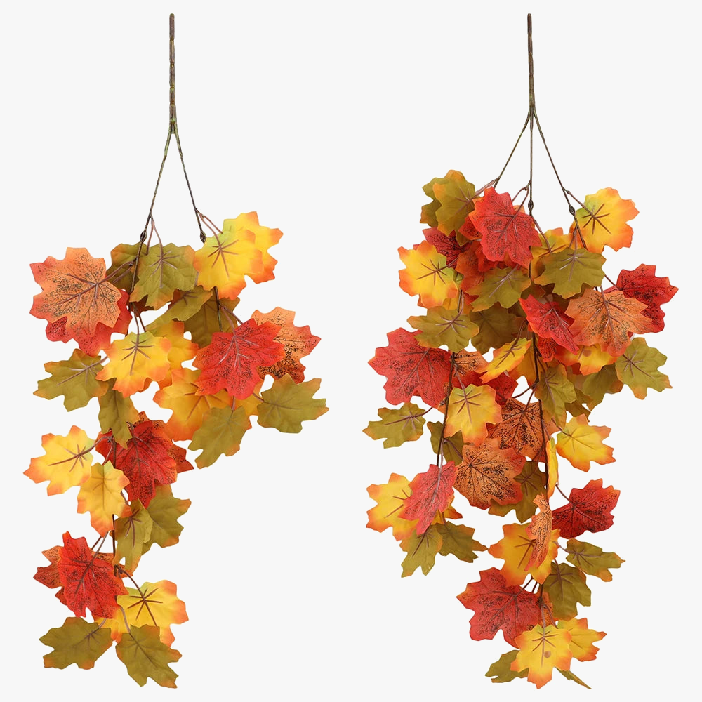 Artificial maple vines for autumn and Halloween decoration