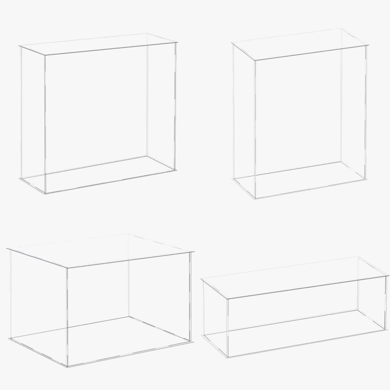 Acrylic display for collectibles and organization - view 2