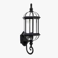 Waterproof Outdoor Wall Light, Retro Aluminum & Glass, IP54, E27 Bulb Max 100W, Wall-Mounted for Garden, Patio, and Yard Use