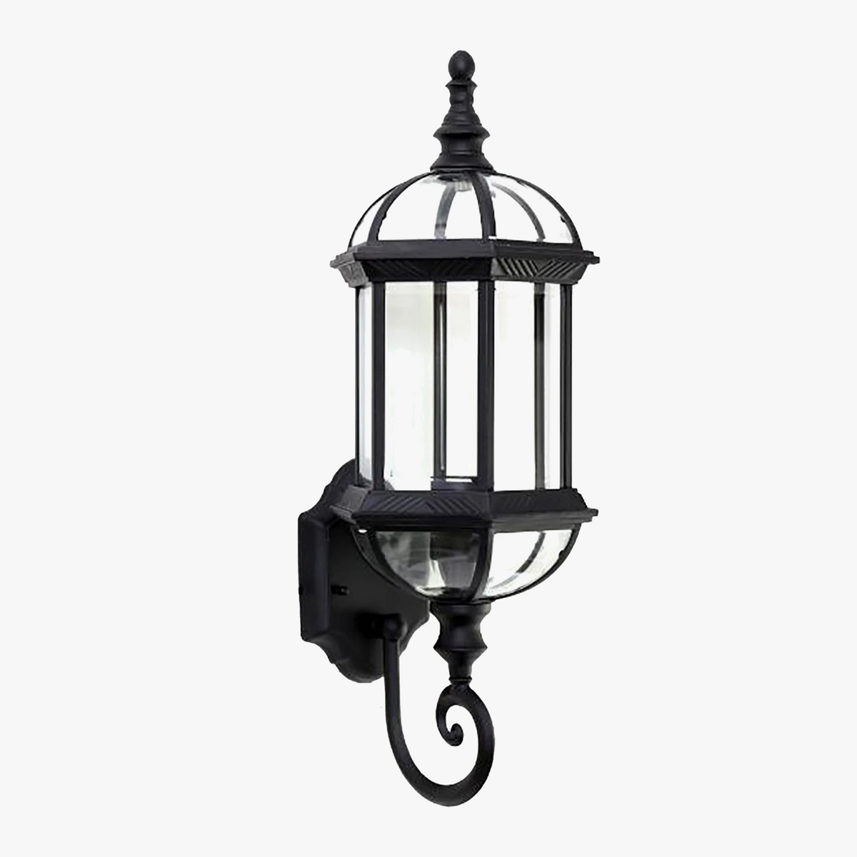 Waterproof Outdoor Wall Light, Retro Aluminum & Glass, IP54, E27 Bulb Max 100W, Wall-Mounted for Garden, Patio, and Yard Use