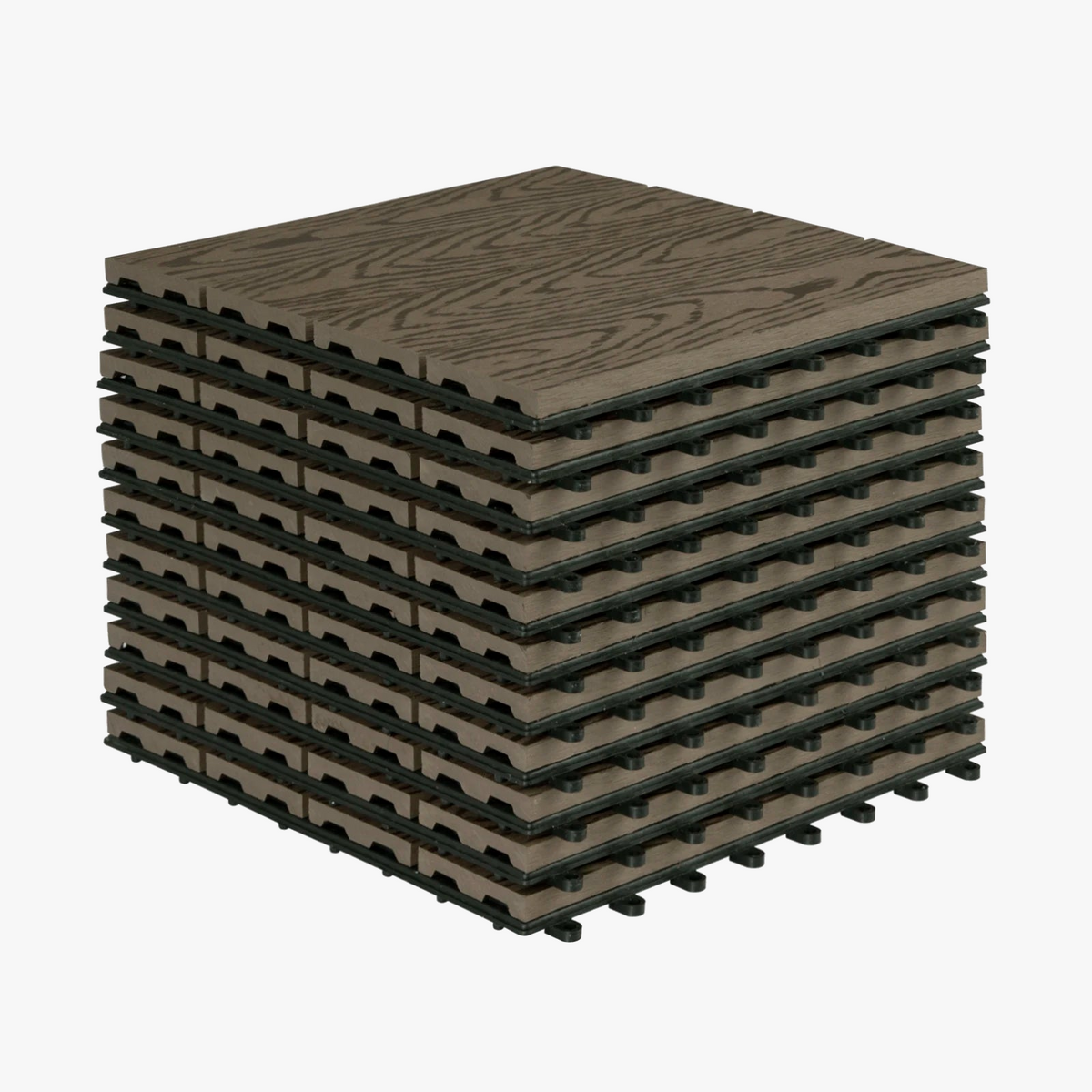 Nordic Grey 11-Pack Composite Deck Tiles 30x30cm - view 4